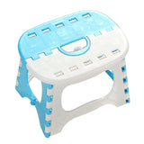 Portable Folding Step Stool Bathroom Lightweight Footstool for Kids Blue