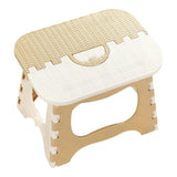Portable Folding Step Stool Bathroom Lightweight Footstool for Kids Beige