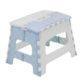 Portable Folding Step Stool Bathroom Lightweight Footstool for Kids Sky blue