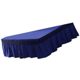 Maxbell Blue Color Hotel Pleated Bed Skirt  Wrinkle & Fade Resistant 180x220cm