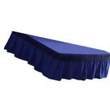 Maxbell Blue Color Hotel Pleated Bed Skirt  Wrinkle & Fade Resistant 180x220cm