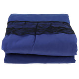 Maxbell Blue Color Hotel Pleated Bed Skirt  Wrinkle & Fade Resistant 200x220cm