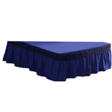 Maxbell Blue Color Hotel Pleated Bed Skirt  Wrinkle & Fade Resistant 200x220cm