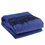 Maxbell Blue Color Hotel Pleated Bed Skirt  Wrinkle & Fade Resistant 200x220cm