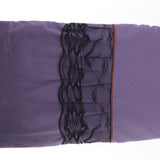 Maxbell Wrap Around Bed Skirt Elastic Elegant Ruffled Bed Skirts, Purple 200x220cm