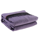 Maxbell Wrap Around Bed Skirt Elastic Elegant Ruffled Bed Skirts, Purple 200x220cm