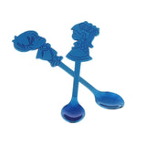 Max Cartoon Couple Stainless Spoon Stainless Steel Coffee Mix Spoon Blue - Aladdin Shoppers