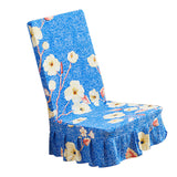 Max Household Stretchy Chair Cover for Dining Room,Wedding etc Floral Blue