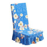 Max Household Stretchy Chair Cover for Dining Room,Wedding etc Floral Blue