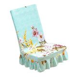 Max Household Stretchy Chair Cover for Dining Room,Wedding etc Floral Aqua