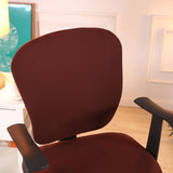Max Removable Home Office Computer Chair Seat Cover Stretch Slipcovers Coffee