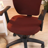 Max Removable Home Office Computer Chair Seat Cover Stretch Slipcovers Coffee