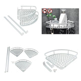 Max Bathroom Triangle Shelf Shower Corner Shelf Storage Basket Single-deck