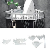 Max Bathroom Triangle Shelf Shower Corner Shelf Storage Basket Single-deck