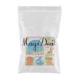 Max Wooden Animals Building Blocks Preschool Cube Block Jigsaw Travel Puzzle