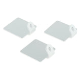 Max 3Pcs Punch Free Single Wall Hook Rack Double Hanger Silver Single Hook 3Pcs