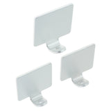 Max 3Pcs Punch Free Single Wall Hook Rack Double Hanger Silver Single Hook 3Pcs