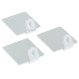 Max 3Pcs Punch Free Single Wall Hook Rack Double Hanger Silver Single Hook 3Pcs