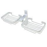 Maxbell Bathroom Soap Dish Aluminum Soap Holder Organizer Rack Wall Mounted Style 2