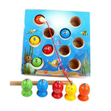 Maxbell Wooden Magnetic Fishing Toy Kids Fishing Game Developmental Educational Toy