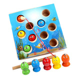 Maxbell Wooden Magnetic Fishing Toy Kids Fishing Game Developmental Educational Toy