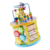 Maxbell 8 Function Wooden Animals Fruits Beads Metal Roller Coaster Educational  Toy