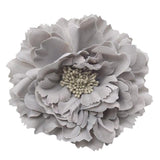 Maxbell Decorative Flower Curtain Tiebacks Voile Drape Tiebacks Monthly Rose-Grey