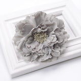 Maxbell Decorative Flower Curtain Tiebacks Voile Drape Tiebacks Monthly Rose-Grey