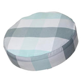 Max Polyester Round Bar Stool Cover Slipcover Replacement Grid-33cm