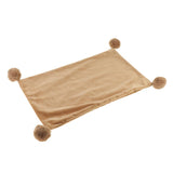 Max Throw Pillow Case Velvet Pillow Cushion Covers Rectangle_Light Brown