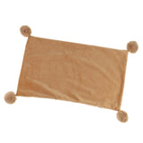 Max Throw Pillow Case Velvet Pillow Cushion Covers Rectangle_Light Brown