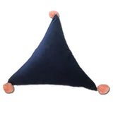 Max Throw Pillow Case Velvet Pillow Cushion Covers Triangle_Blue