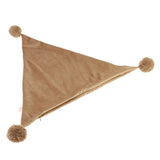 Max Throw Pillow Case Velvet Pillow Cushion Covers Triangle_Light Brown