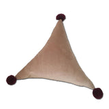 Max Throw Pillow Case Velvet Pillow Cushion Covers Triangle_Light Brown