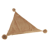 Max Throw Pillow Case Velvet Pillow Cushion Covers Triangle_Light Brown