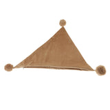 Max Throw Pillow Case Velvet Pillow Cushion Covers Triangle_Light Brown