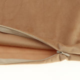 Max Throw Pillow Case Velvet Pillow Cushion Covers Triangle_Light Brown