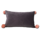 Max Throw Pillow Case Velvet Pillow Cushion Covers Rectangle_Grey
