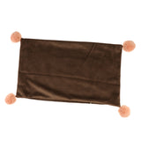 Max Throw Pillow Case Velvet Pillow Cushion Covers Rectangle_Dark Brown