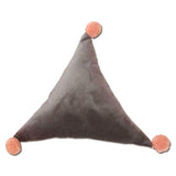 Max Throw Pillow Case Velvet Pillow Cushion Covers Triangle_Grey