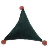 Max Throw Pillow Case Velvet Pillow Cushion Covers Triangle_Green