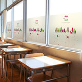Max Reusable Frost Decorative Glass Window Film Sticker for Kindergarden 40x40cm