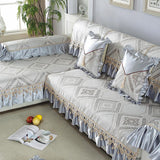 Max AntiSlip Simple Ice Silk Furniture Protector Sofa Cushion Cover Pad 45x45cm