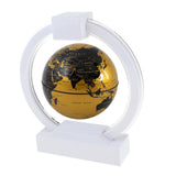 Maxbell 6inch Golden Magnetic Levitation Floating World Map Globe with Base