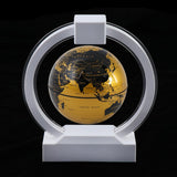 Maxbell 6inch Golden Magnetic Levitation Floating World Map Globe with Base