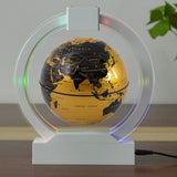 Maxbell 6inch Golden Magnetic Levitation Floating World Map Globe with Base