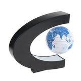 Maxbell 4 inch Blue and White Porcelain Magnetic Levitation Luminescent Globe