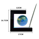 Maxbell Magnetic Levitation World Map Globe, Home Office Decoration Blue