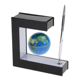 Maxbell Magnetic Levitation World Map Globe, Home Office Decoration Blue