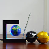 Maxbell Magnetic Levitation World Map Globe, Home Office Decoration Blue